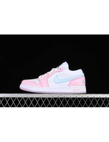 Z Air Jordan 1 Low WhitePink FoamGlacier Blue AJ1 1 HM3706141