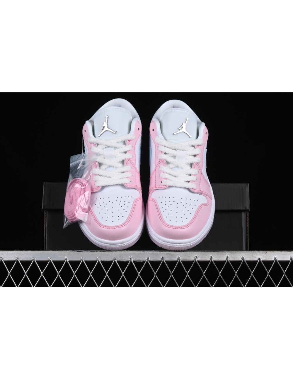 Z Air Jordan 1 Low WhitePink FoamGlacier Blue AJ1 1 HM3706141