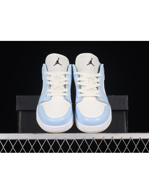 G Air Jordan 1 Low Lce Blue AJ1 1 554723401