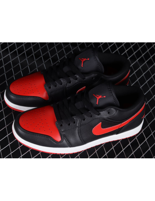 Z Air Jordan 1 Low Black And Red AJ1 1 DC0774061