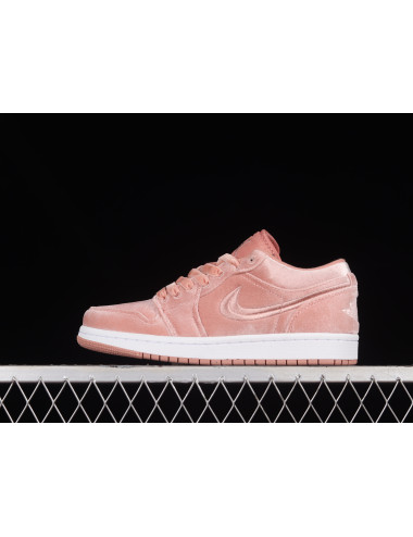 G Air Jordan 1 Low Pink Velvet AJ1 1 DQ8396600