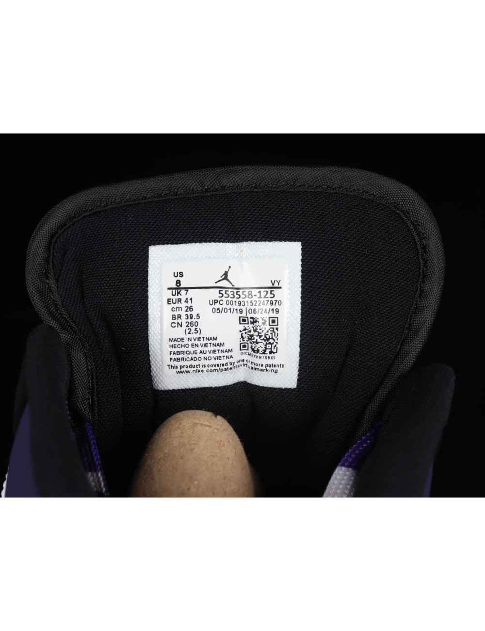 Air Jordan 1 Low Court Purple AJ1 1 553558125