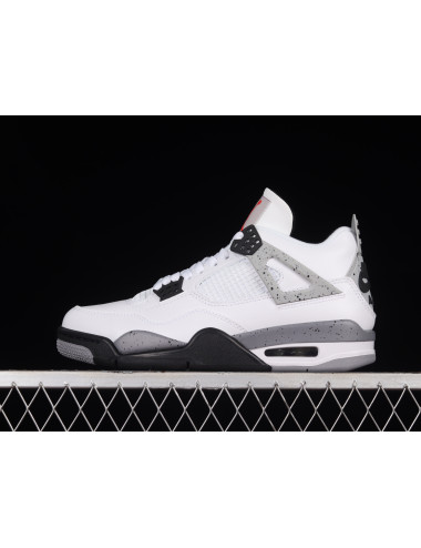 X Air Jordan 4 Retro White Black AJ4 4 308497103