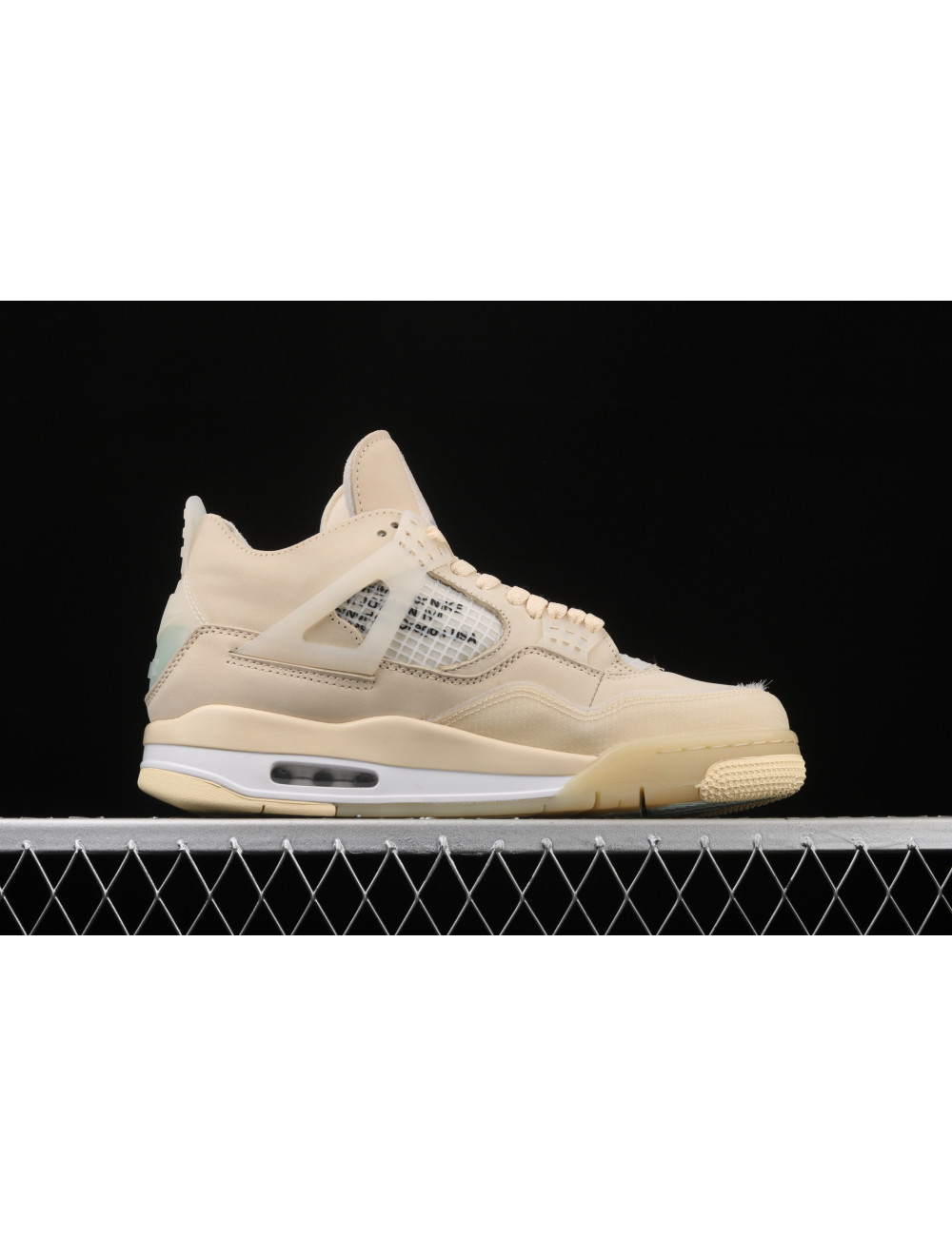 OF x Air Jordan 4 Retro CreamSail AJ4 4 CV9388100