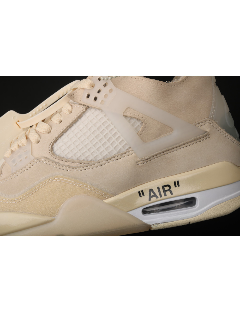 ZG OF x Air Jordan 4 Retro CreamSail AJ4 4 CV9388100