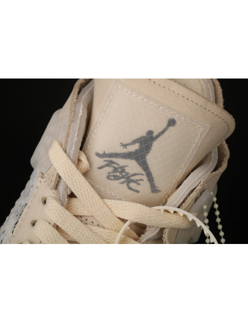 ZG OF x Air Jordan 4 Retro CreamSail AJ4 4 CV9388100