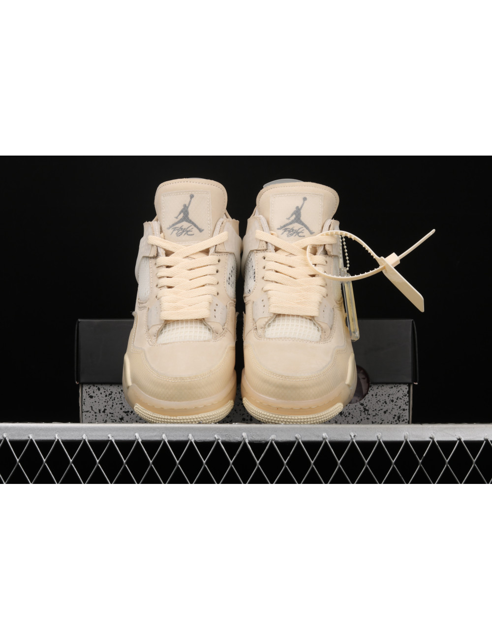 ZG OF x Air Jordan 4 Retro CreamSail AJ4 4 CV9388100