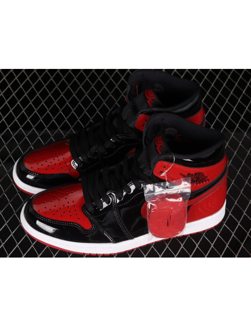 LJR Air Jordan 1 High OG Bred Patent AJ1 1 555088063