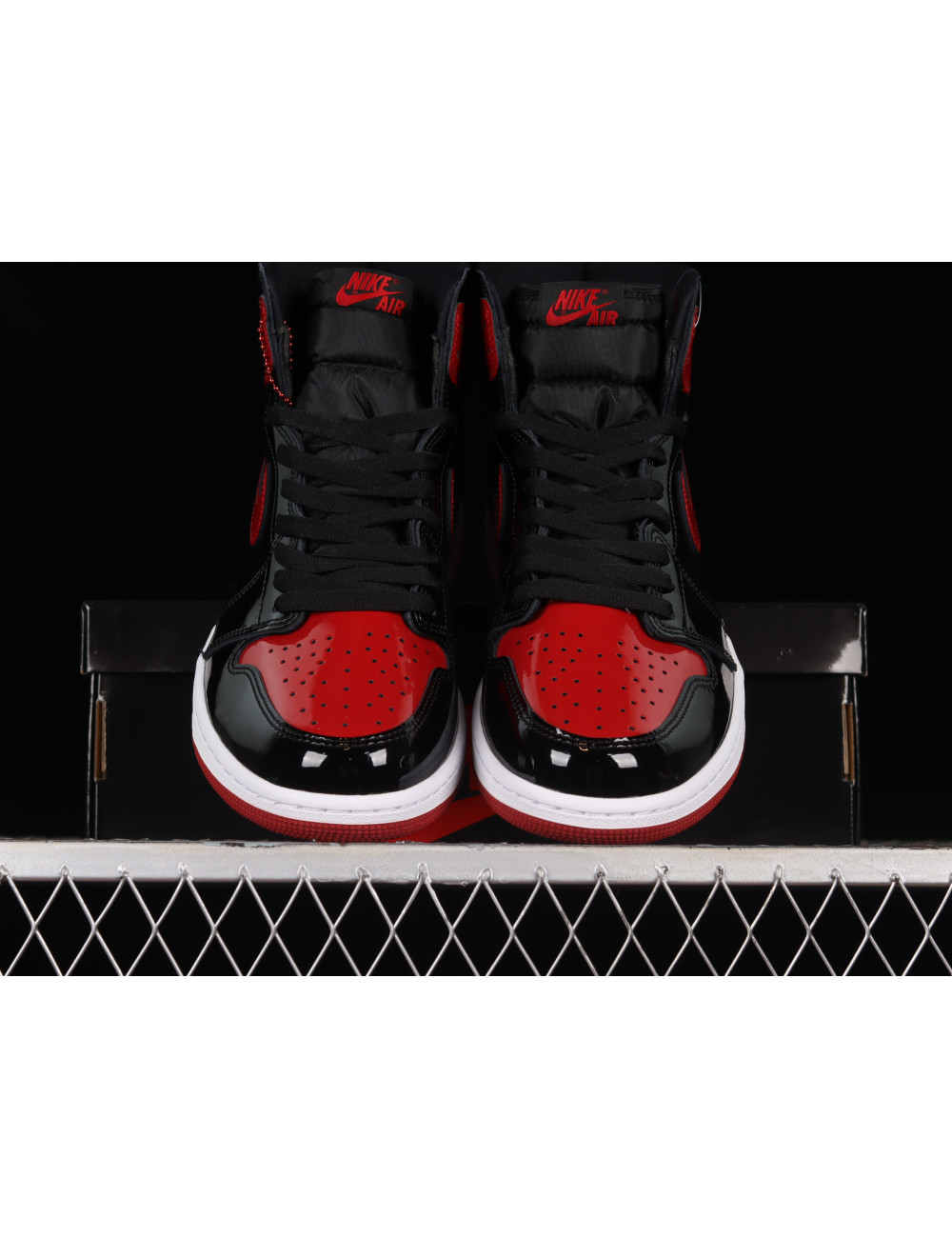 LJR Air Jordan 1 High OG Bred Patent AJ1 1 555088063