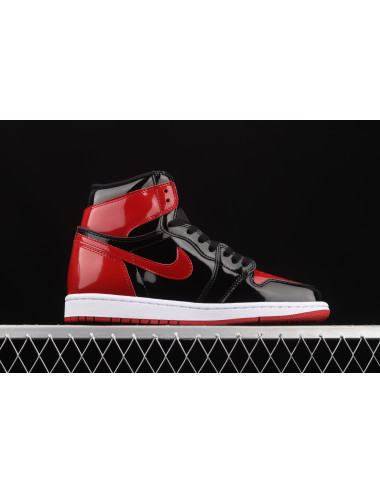 X Air Jordan 1 High OG Bred Patent AJ1 1 555088063