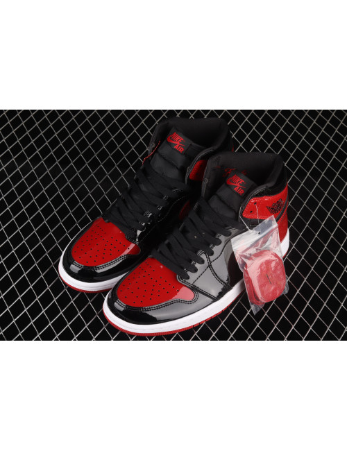 C Air Jordan 1 High OG Bred Patent AJ1 1 555088063