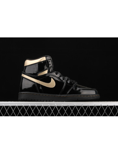 X Air Jordan 1 High OG Black Metallic Gold AJ1 1 555088032