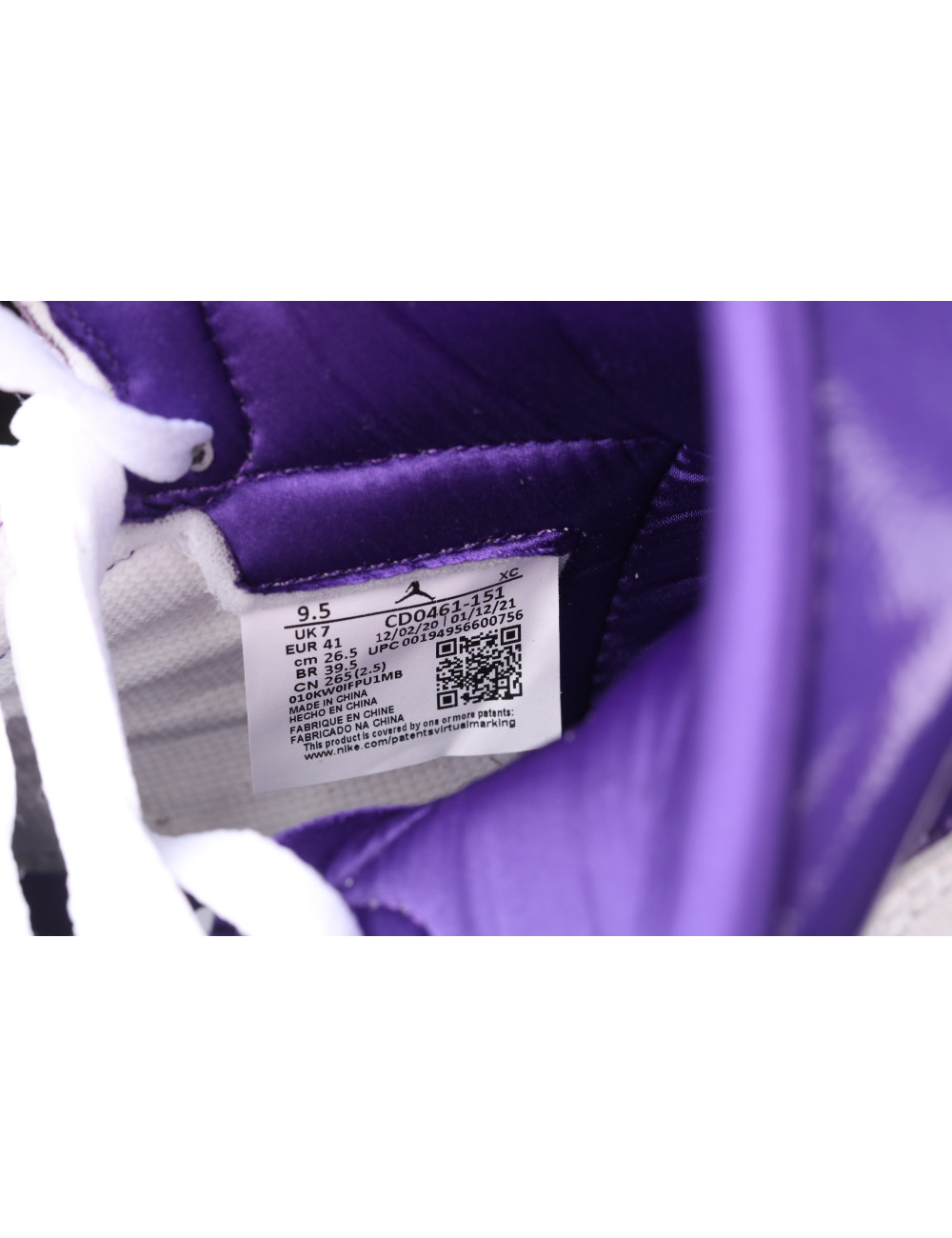 X Air Jordan 1 High OG Court Purple AJ1 1 CD0461151