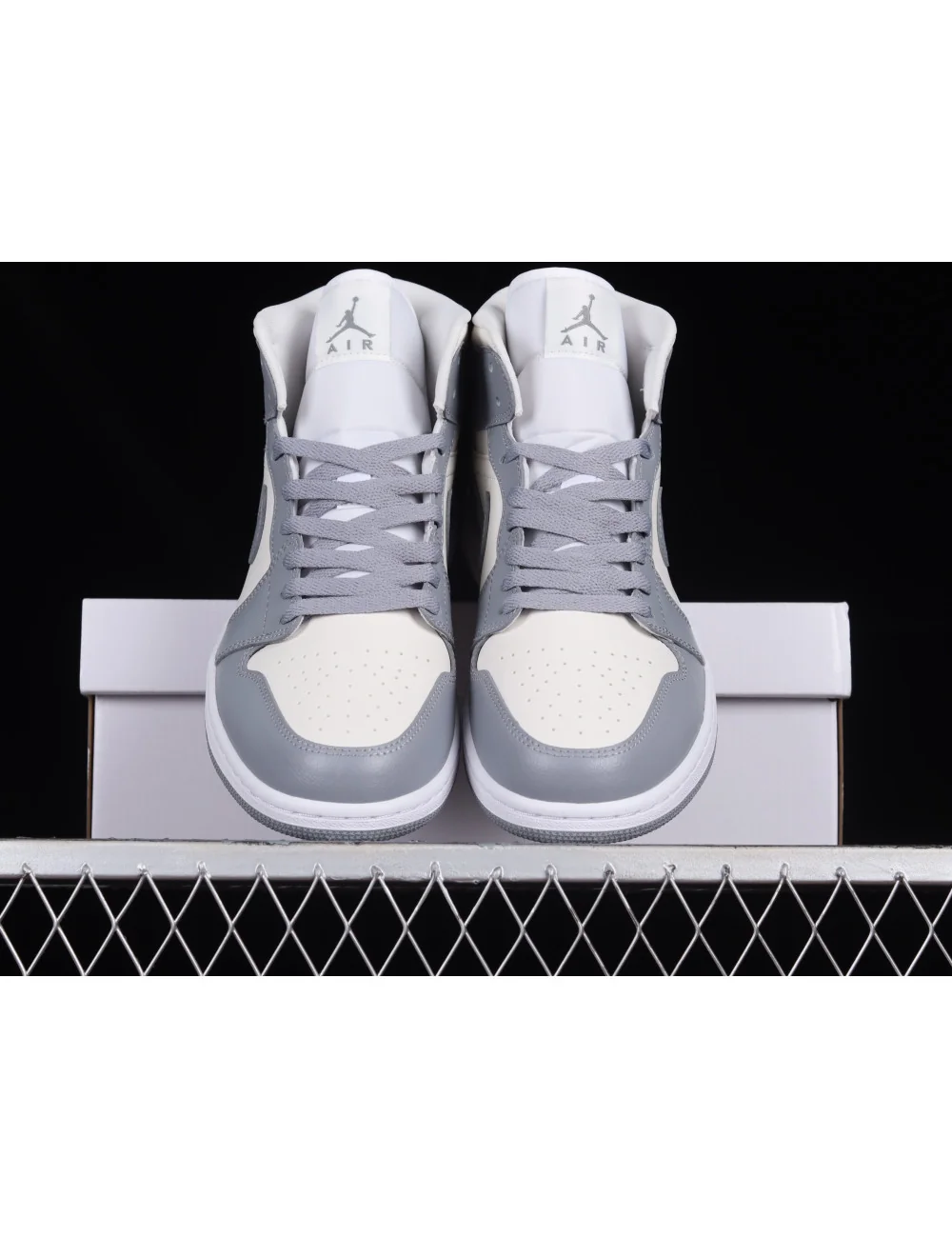 G Air Jordan 1 Mid Grey Sail AJ 1 BQ6472115