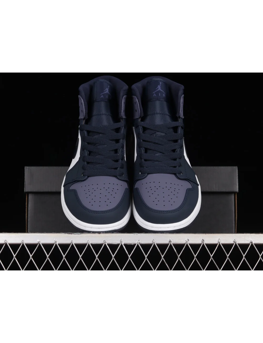 G Air Jordan AJ1 Mid Obsidian AJ1 1 554724445