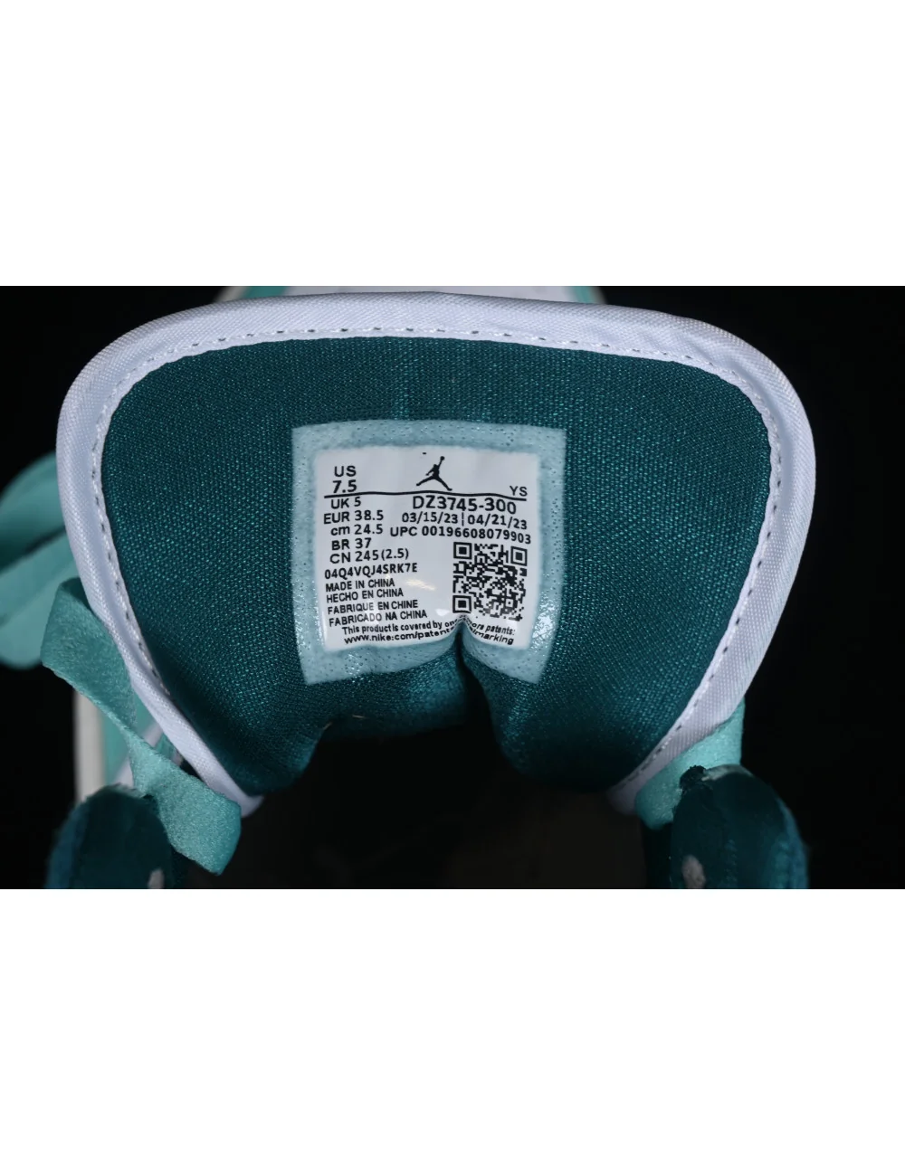 Air Jordan 1 Mid Bleached Turquoise AJ1 1 DZ3745300