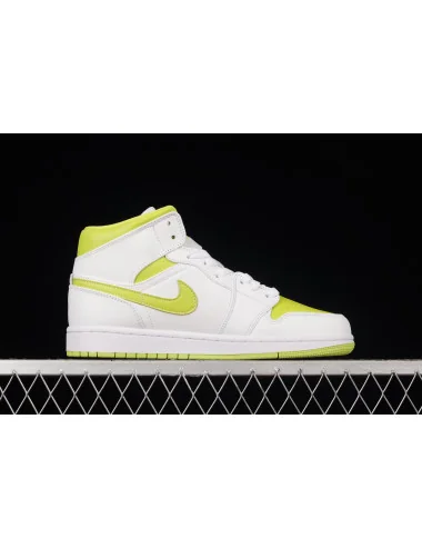 Air Jordan 1 Mid White Lime AJ1 1 BQ6472131