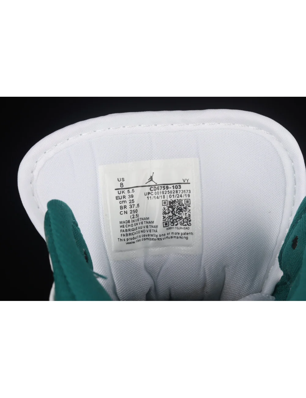 Air Jordan 1 Mid Mystic Green AJ1 1 CD6859103