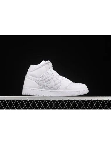 Air Jordan 1 MidQuilted WhiteAJ1 1 DB6078100